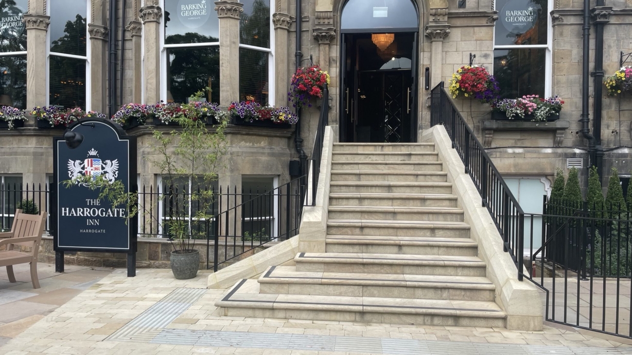 Ashlar Walling, Copings & Pier Caps, Tumbled Setts, Hi-Vis Step Treads, Hazard Warning Paving