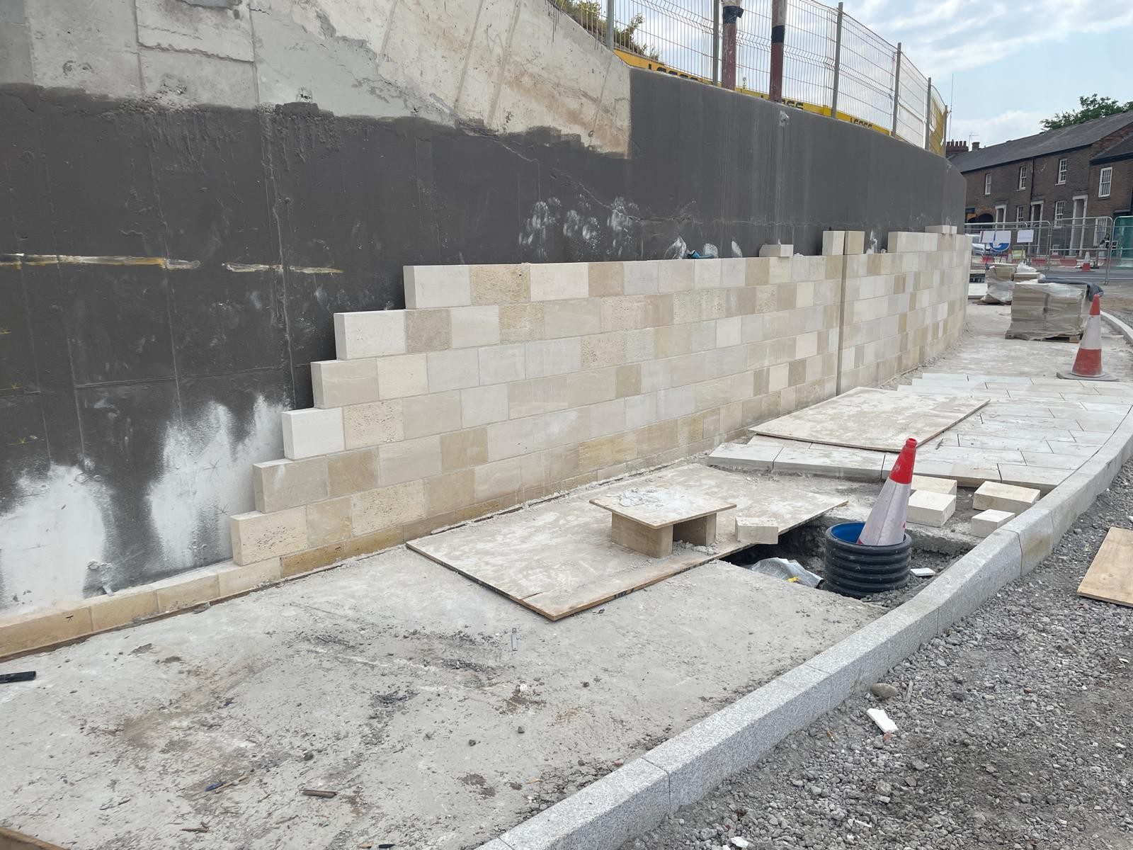 Magnesium Limestone Walling - Work in Progress