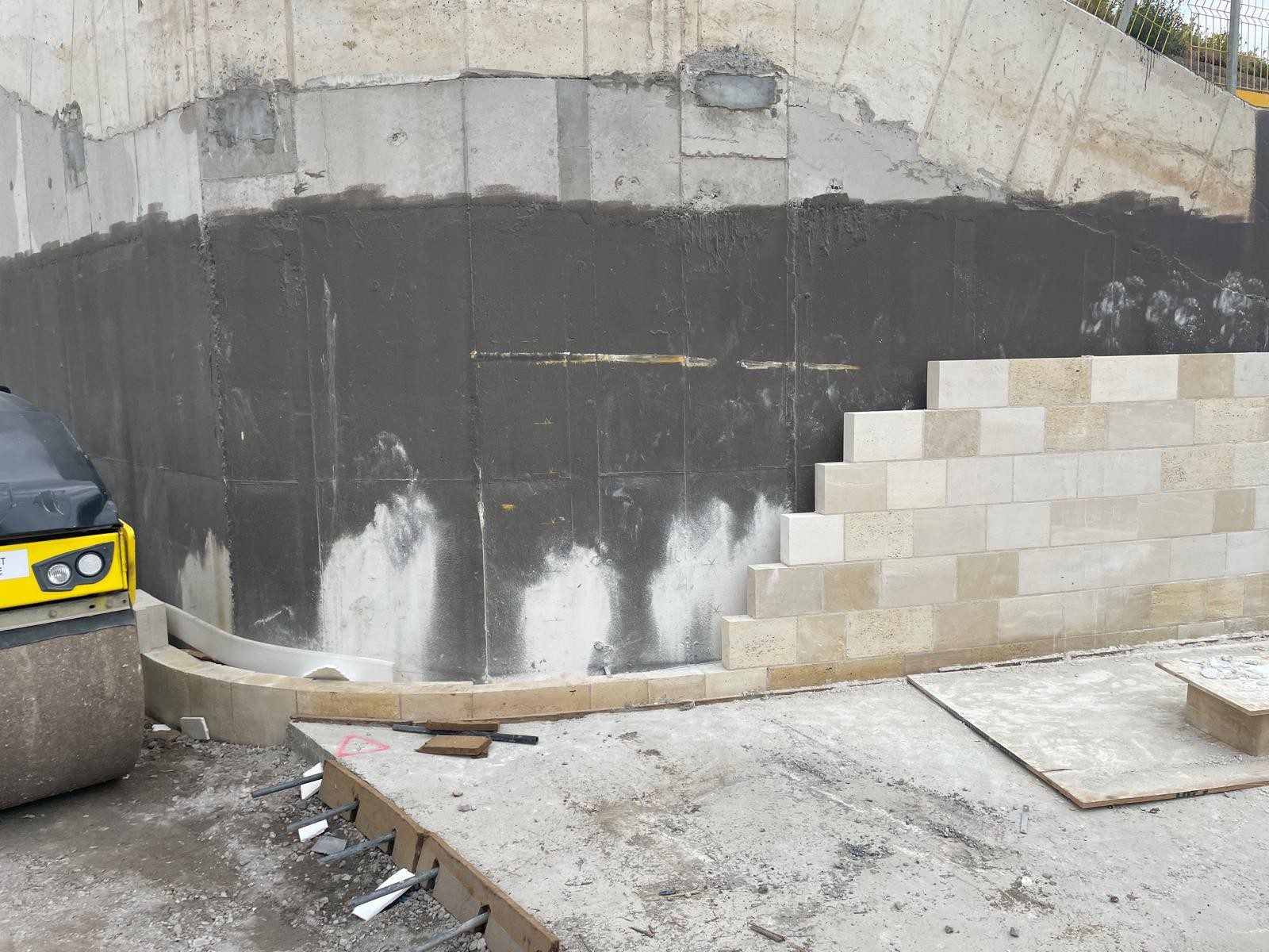 Magnesium Limestone Walling - Work in Progress